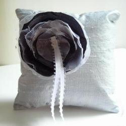 Dupioni Silk Ring Bearer's Pillow - Customizable in your own wedding colors
