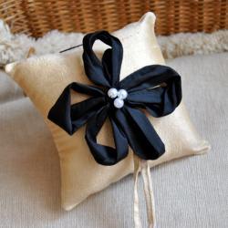 Bianca Dupioni Silk Ring Bearer's Pillow - Customizable in your own wedding colors